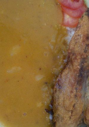 Una foto de Puré de arvejas con pescado