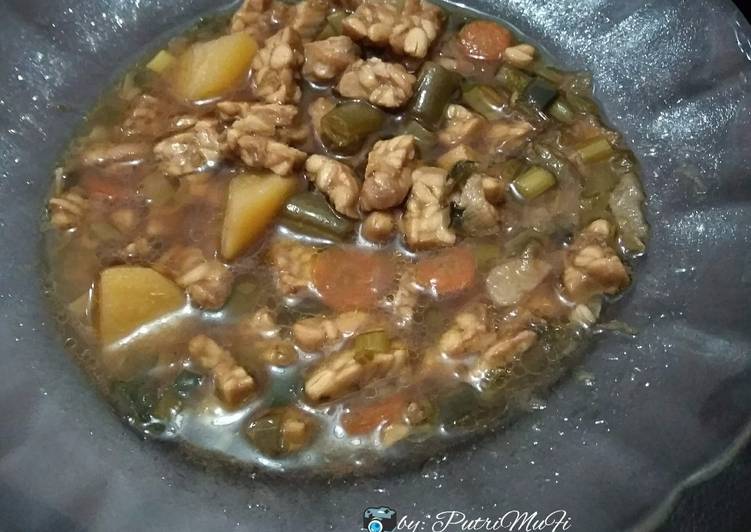 Resep Tempe buncis kentang wortel kuah kecap asin, Menggugah Selera
