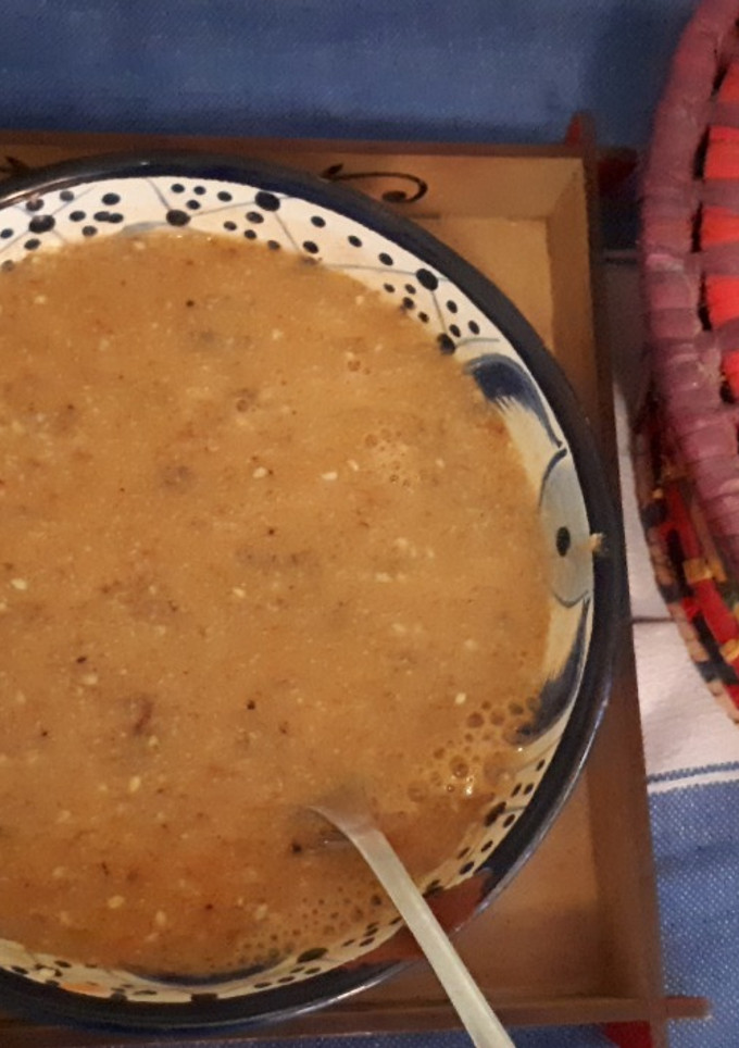 Una foto de Salsa mole de pipián rojo