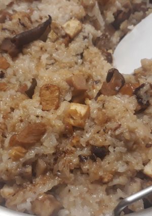 栗子香菇芋頭米糕(素) 的食譜成品照片