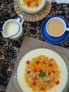 Foto resep Fruit Cocktail Silk Pudding