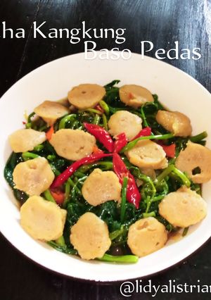 Foto resep 18. Cha Kangkung Baso Pedas