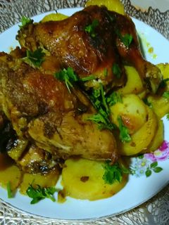 صورة لوصفة صينية دجاج بالكاري والبقدونس
