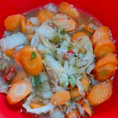 รูปของ Tumis sawi putih & wortel