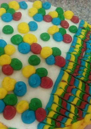 A picture of Buter icing cake.