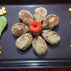 Crispy Spinach Kabab A picture of Crispy Spinach Kabab.