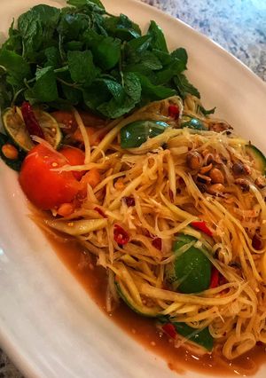 Hình của món Som Tam.