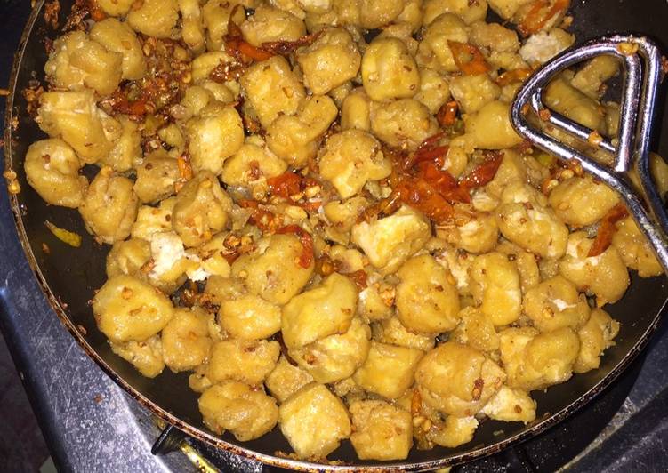 Resep Tahu cabe garam yang Bikin Ngiler