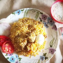 A picture of #মটন_বিরিয়ানি_আর_রায়তা.