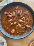 Arroz meloso de sepia, calamares y jurel en salazón(opcional)
