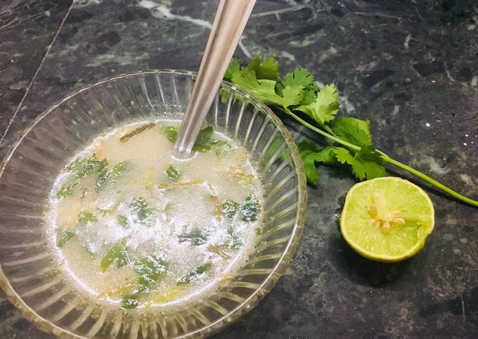 Simple Way to Prepare Perfect Lemon Coriander Soup