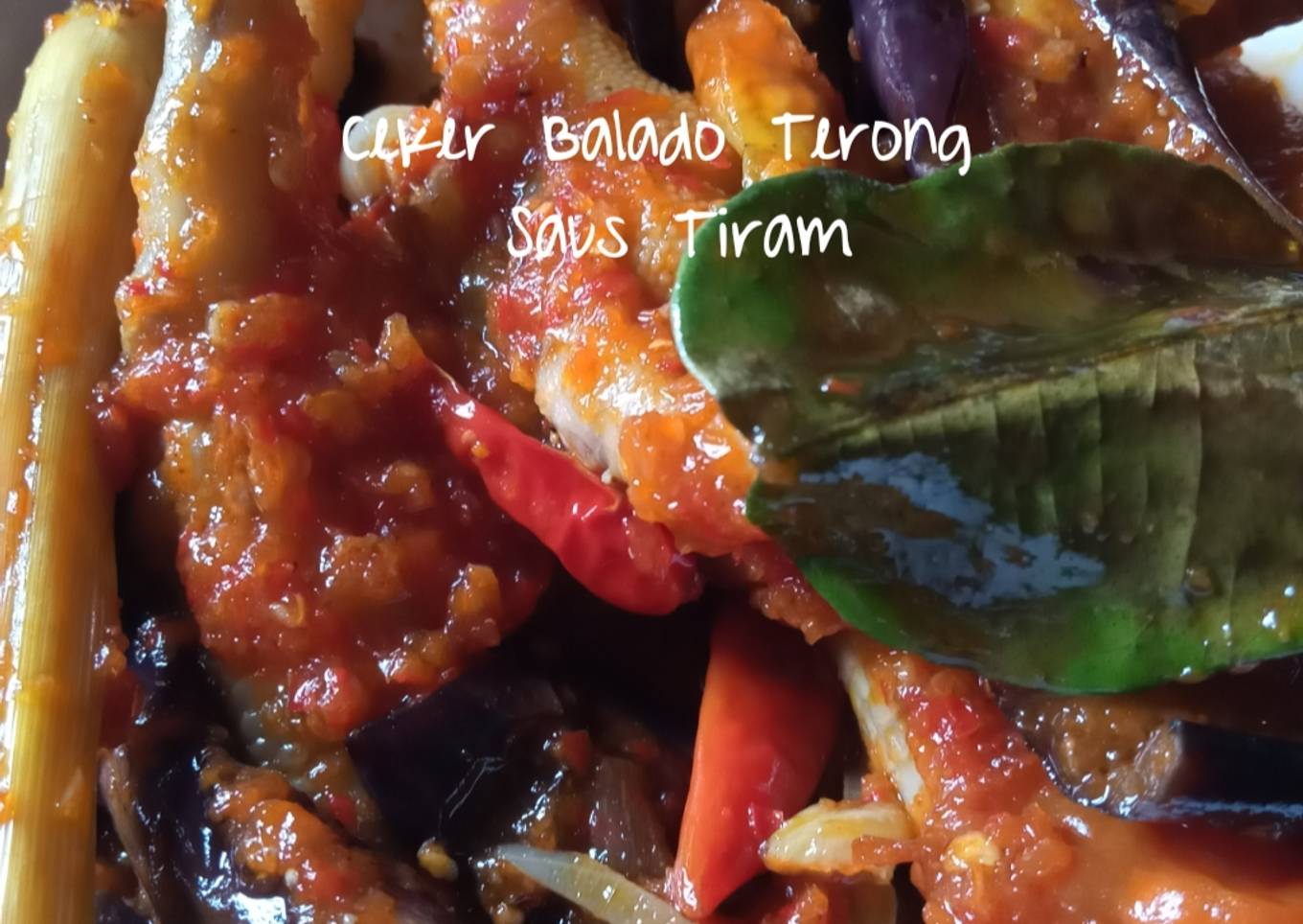Ceker Balado Terong Saos Tiram