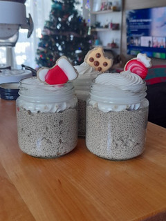 Una foto de Pudin de chia navideño 🎄