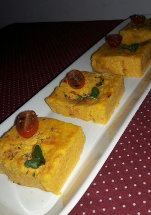 Una foto de Flan de calabaza salado