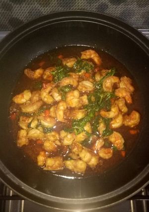 Foto resep Udang tumis kemangi simple