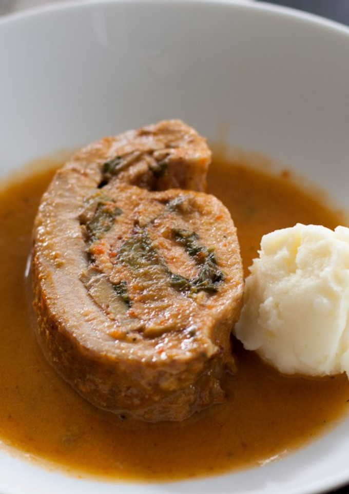 Una foto de Carne en rollo al horno