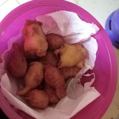 A picture of Deep fried drop scones.