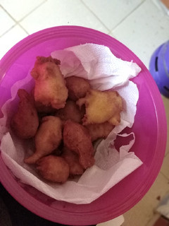 A picture of Deep fried drop scones.