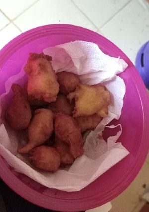 A picture of Deep fried drop scones.