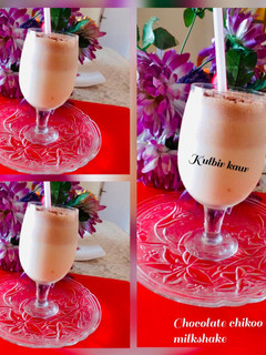 चीकू चॉकलेट मिल्क शेक(chiku milk shake recipe in hindi) रेसिपी मुख्य फोटो