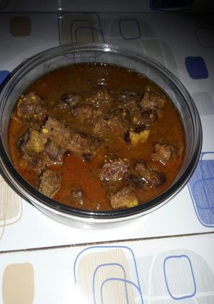 Foto resep Goreng asem daging kepala sapi ala momy