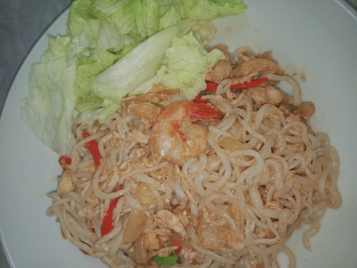 Cara Gampang Membuat Mie diet sehat shirataki noodle w/ ayam rebus dan udang Rumahan