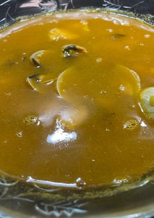 Una foto de Sopa de marisco. Robot Mambo de cecotec