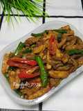 Tumis Campur (Tempe, Usus, Kacang Panjang)