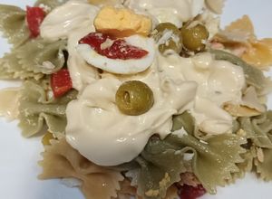 Foto principal de Ensalada de pasta fría, con atún y mayonesa