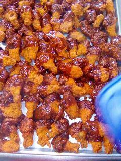 A picture of Henry's hot wings.