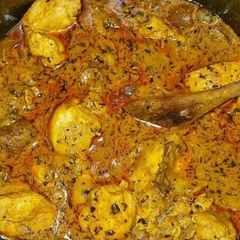 A picture of Chicken Banga Soup.