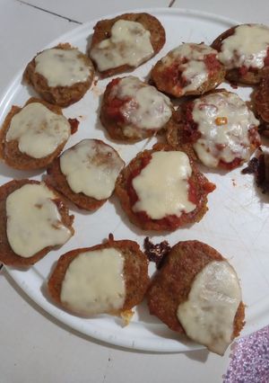 Una foto de Pizzetas de zapallo, arroz y lentejas
