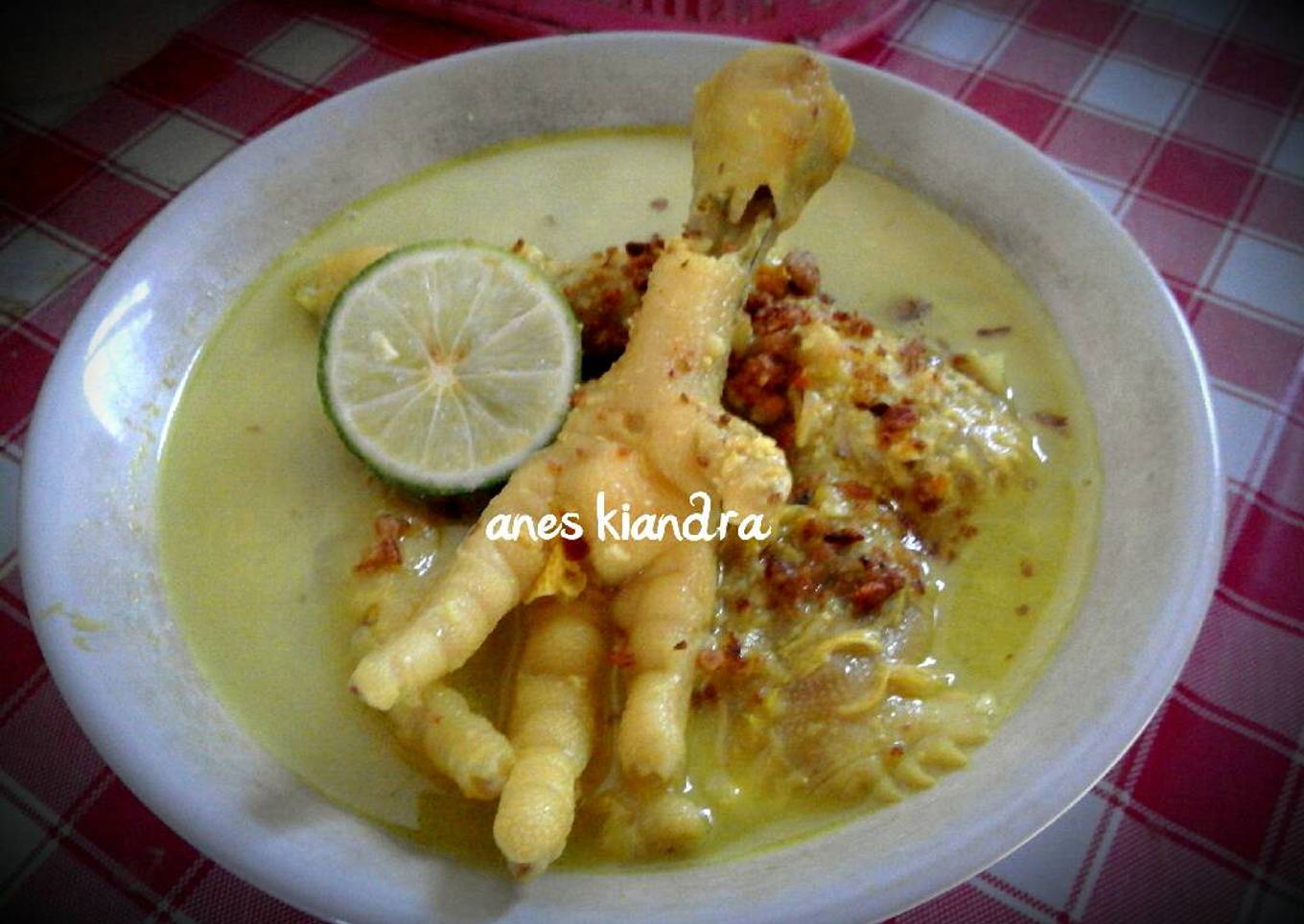 Soto ceker ayam