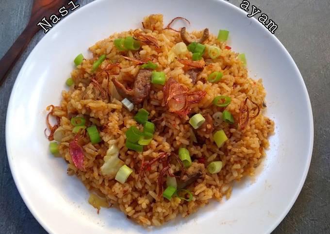 Ternyata begini lho! Resep  bikin #Nasi goreng jeroan ayam  nagih banget