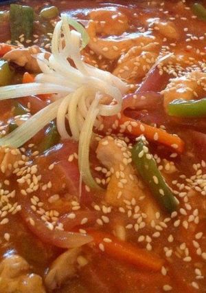 A picture of Sweet n sour fish.