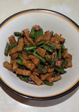 Foto resep Oseng Tempe Kacang Panjang maknyuus 😊
