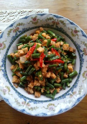 Foto resep Tumis Tempe Kacang panjang