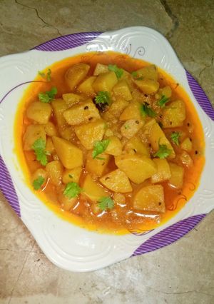 A picture of Aloo ki Kalonji wali Bhaji 😍❣️.