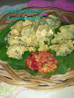 Foto resep *brokoli goreng tepung & sambel bawang*