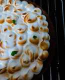 Tarta de Chocolate con Curd de plátano y merengue suizo