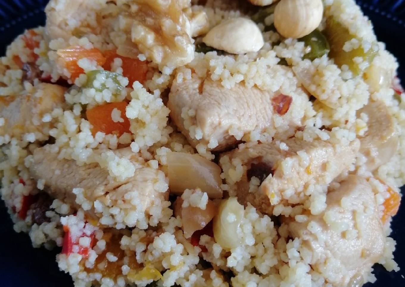 Couscous de pollo con verduras