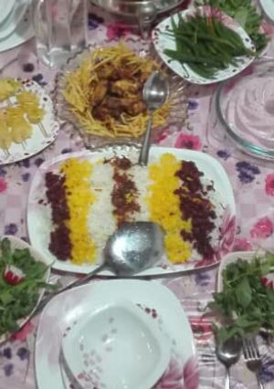 عکسی از دستور پلو کته