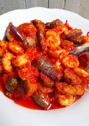 Foto resep Sambal udang mix terong