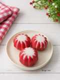 Bolu kukus lowcarbo merah putih