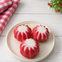 Bolu kukus lowcarbo merah putih-レシピのメイン写真
