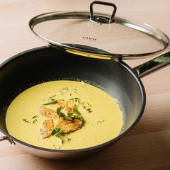 A picture of Smoke Chicken in Creamy Turmeric Fernshoot Gravy by Dato’ Fazley Yaakob.