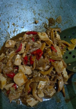 Foto resep Ongseng jamur pedas manis