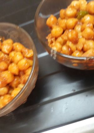 عکسی از دستور نخود سرخ شده