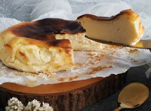 Foto resep Basque Burnt Cheesecake (No Whipped/Heavy Cream)