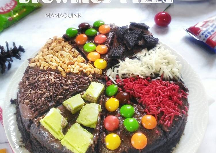 Resep Brownies pizza, Enak